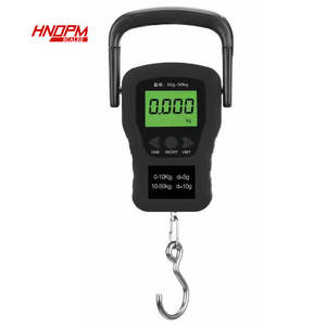 Báscula Digital Portátil para Pesar Peces, Mini Báscula Colgante de Bolsillo con Pantalla LCD de 50 kg, Báscula para Equipaje y Pesca - Product Image 1