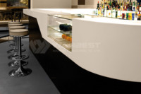 Fabrication de luxe en gros, comptoir de bar à liqueurs, comptoir de bar de cuisine, table de bar de style moderne, taille personnalisée