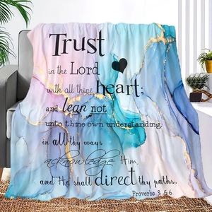 ผ้าห่มข้อพระคัมภีร์ที่มีความคิดสร้างแรงบันดาลใจและสวดมนต์ผ้าห่มนุ่มอบอุ่นสำหรับผู้หญิงผู้ชาย - Product Image 2