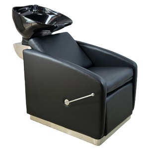 เก้าอี้แชมพูพร้อมชามอุปกรณ์สระผมหน่วยล้างหลังสีขาว - Product Image 1