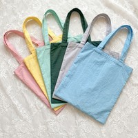 Sac fourre-tout en nylon personnalisé, multicolores pastel, léger, réutilisable, pliable, pour femmes et filles, plage, shopping quotidien