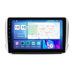 MEKEDE Android12 รถวิทยุวิดีโอสําหรับPeugeot 2008 208 2013- 2020 พร้อมมัลติมีเดียสเตอริโอGPSไม่มีDVD WIFI 4G