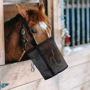 Cross-Border Elastic Adjustable Horse Feed <b>Bag</b> Outdoor Neck-Hanging Leak-Proof <b>Hay</b> <b>Bag</b> Animal Feeders - Product Image 1