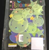 Autocollants muraux fluorescents 3D étoiles et lune haute luminosité, phosphorescents dans le noir, pour chambre d'enfant, décoration DIY