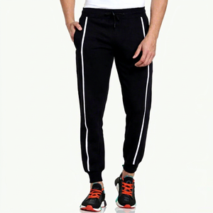 Pantalon de sport décontracté coupe droite en toile à motif pour le jogging - Product Image 1