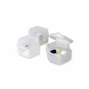 Modular <b>Pill</b> Storage <b>Cases</b> 3-Pack Convenient and Customizable <b>Pill</b> Bottles Model Daiso0684 - Product Image 2