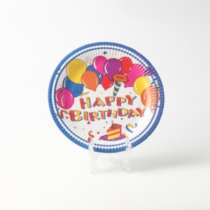 Platos de Papel Desechables con Diseño Personalizado, Vajilla Redonda para Fiestas de Cumpleaños, Venta al por Mayor, Platos Impresos Coloridos - Product Image 6