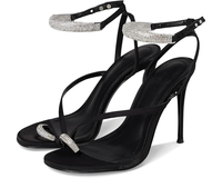 Sandales de mariage personnalisées pour femmes à talons hauts, à enfiler, à bout ouvert, respirantes, rehaussantes et sexy