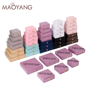Caja de Joyería Rectangular de Papel Kraft para Anillos y Collares, Caja de Almacenamiento de Papel en Stock, Venta al Por Mayor - Product Image 5