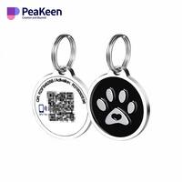 Vente en gros d'animaux de compagnie personnalisés Nfc Smart Pets Nom Id Qr Code Tags Pet Nfc Métal