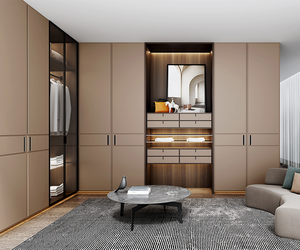 Santopova Couple Free Combination Storage Cabinet White Closet Wood 3 Door Wardrobe - Product Image 1