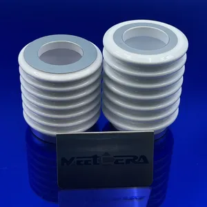 Polishing Glazing White Alumina Strip Metallized Vacuum Ceramic Spiral Tube