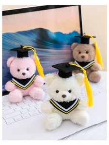 Portachiavi Orsetto di Peluche con Cordino Intrecciato in Paracord, Mini Orsetti per la Laurea, Regali di Laurea per Studenti, Ciondoli Giocattolo di Peluche - Product Image 3