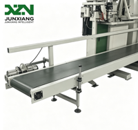 Machine de remplissage et de scellage automatique pour sacs de 20-50 kg (grains, aliments, produits chimiques, granulés) avec contrôle PLC et écran tactile, en carbone