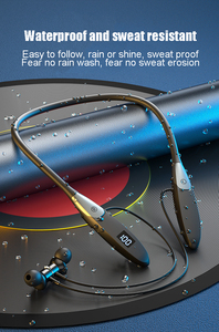 Nouveaux écouteurs Bluetooth tour <span class=keywords><strong>de</strong></span> cou avec grande capacité <span class=keywords><strong>de</strong></span> batterie, écran numérique et emplacement pour carte mémoire, pour le sport, les jeux, la <span class=keywords><strong>musique</strong></span> et les voyages - Product Image 5