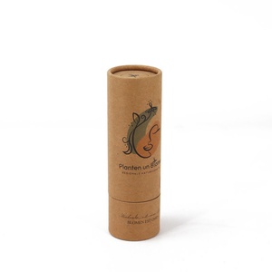 Manufacturer Cylinder Kraft Paper Tubes Packaging Custom Logo Design for Cosmetic Essence <b>Bottle</b> - Product Image 3