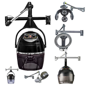 Sèche-cheveux professionnel sur pied avec hotte réglable, roulettes pour utilisation en extérieur - Product Image 4