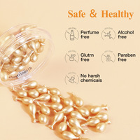 Sérum Visage au Fullerène et Placenta Anti-rides Raffermissant Éclaircissant Hydratant Capsules d'Essence Soin de la Peau OEM