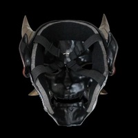 Masque en résine pour Halloween Accessoire de costume de tatouage mécanique de style japonais pour les soirées dansantes et les masques en résine