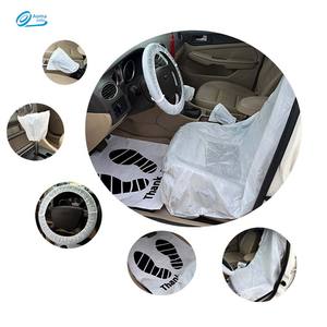 Vente directe du fabricant, housses <span class=keywords><strong>de</strong></span> protection pour <span class=keywords><strong>voiture</strong></span> blanches jetables, ensemble 5 en 1, protecteur d'intérieur <span class=keywords><strong>de</strong></span> <span class=keywords><strong>voiture</strong></span> en plastique, Aoma - Product Image 1