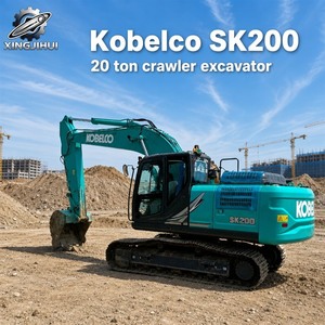 Excavadora de cadenas Kobelco SK200 de 20 toneladas con cazo de excavación, maquinaria de construcción usada - Product Image 1