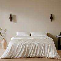 Fabricant chinois de linge de lit en soie de mûrier 100% pure, ensemble de housse de couette, drap en soie avec taie d'oreiller