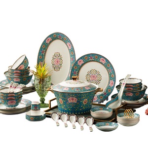 Service de table en porcelaine blanche de Jingdezhen – Bols et baguettes en céramique, assiettes en porcelaine fine pour hôtel, boîte cadeau - Product Image 5