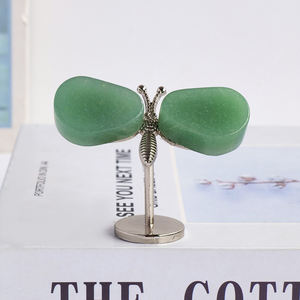 Figurine de libellule en quartz <span class=keywords><strong>aventurine</strong></span> naturel en gros, pierre de cristal, décoration pour la maison et le bureau, cadeau - Product Image 1