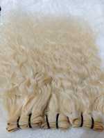Ombre la plus légère 613 cuticule alignée cheveux vierges blond russe paquet de cheveux humains vierges blonds extension de cheveux humains brésiliens blonds
