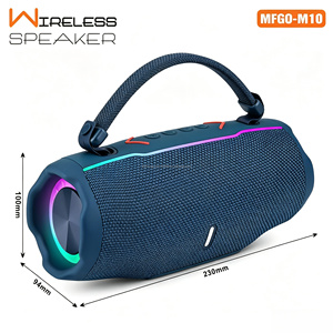 Enceintes portables robustes MFGO-M10 pour fêtes, avec batterie Bluetooth 2400 mAh, idéales pour <span class=keywords><strong>la</strong></span> <span class=keywords><strong>plage</strong></span> et les soirées au bord de <span class=keywords><strong>la</strong></span> piscine – Le meilleur choix - Product Image 1
