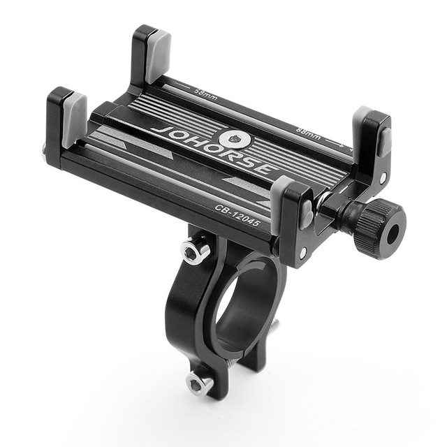 Aluminum Bike Phone Mount Motorcycle Cell Phone Holder 360 Rotation Handlebar Stem Bracket Mountain Bicycle Cycling Accessories
