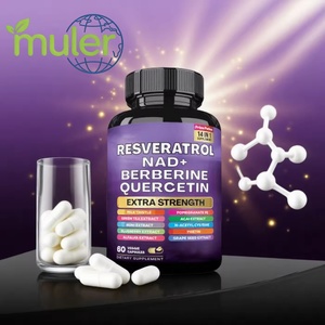Stok Hızlı Fabrika ISO OEM Özel Marka 14'ü 1 Arada Bitkisel Takviyeler Resveratrol Kapsülleri NAD+ Berberin Bağışıklığı Güçlendirir - Product Image 2