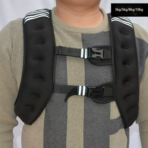 Gilet lesté pour la course à pied, invisible, avec billes d'acier, sac de sable en PVC, équipement de sport, entraînement sportif amélioré, gilet lesté - Product Image 3