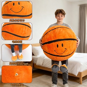 Balón de Baloncesto Inflable de Peluche, Silencioso, Antiestrés, para Jugar en Interiores, Unisex, para Niños, Regalo de Cumpleaños - Product Image 2