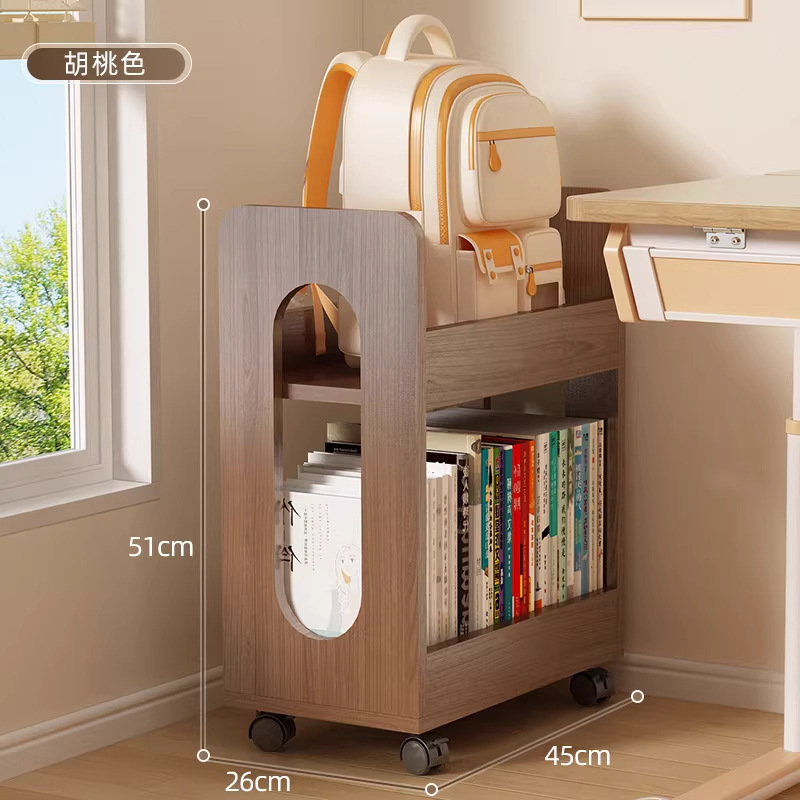 [Kid-Friendly Backpack Rack] 2-Tier Walnut - 45 Styles