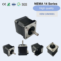 Motor Stepper Hybrid NEMA 14 Seri 2-Fase 1.8 Derajat Sudut Langkah 0.21N.m Torsi Penahan 35mm 2.9 V DC 1.0A untuk Rumah