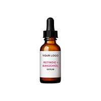 Sérum Triple Rétinoïdes Bakuchiol Anti-Âge Réparateur Cutané Acide Hyaluronique Non Gras Utilisation Nocturne Visage Niacinamide Squalane OEM 30ml