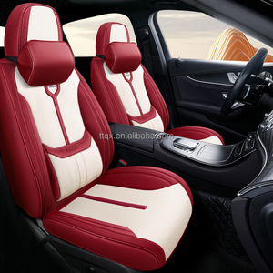 Eleganti Coprisedili Universali Rosso-Bianchi Traspiranti per <span class=keywords><strong>Chevrolet</strong></span> Cruze Equinox Malibu <span class=keywords><strong>Trax</strong></span>, <span class=keywords><strong>Accessori</strong></span> Protettivi per Interni - Product Image 2