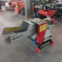 Machine à couper les paillettes diesel Mini Chuff Straw Crusher Broyeur pour la fabrication d'aliments pour animaux de volaille Hacheur d'herbe d'ensilage