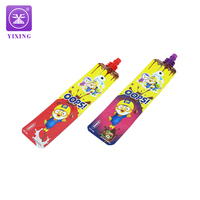 Emballage de sachet à bec verseur en plastique à trois côtés avec impression personnalisée, pour crème au chocolat, pâte, sauce, sachet à presser avec bec verseur