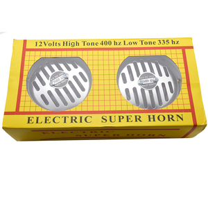 Loa Còi Xe Hơi Lớn Còi Xe Máy Còi Bơm Điện Hai Tông Còi Hơi Lớn 12V Bộ Chuyển Đổi Còi Lưới Tản Nhiệt Địa Hình Màu Bạc <span class=keywords><strong>Uni</strong></span> HR-3127 - Product Image 1