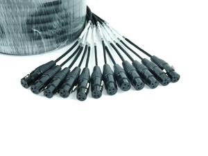 Câble de signal professionnel multicanal 12 canaux, paire torsadée, adaptateur mâle-femelle, faible bruit, léger, <span class=keywords><strong>pour</strong></span> microphone, 3m, 8m, 10m, XLR - Product Image 4