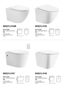 Medyag Wandbehang Toilette Bidet Badezimmer zubehör Keramik Sanitär keramik WC Randlose Schwerkraft spülung toiletten