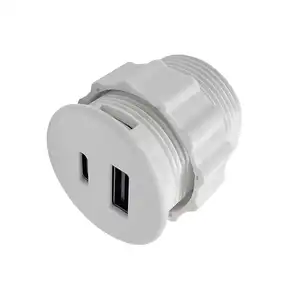 OSWELL Categories Desktop Socket Supplier Small Open Circular Solenoid Socket Hidden Built-in USB Sofa Furniture Power Socket