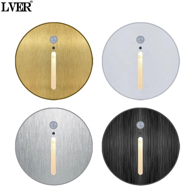 Modern Intelligent Inductive Staircase Light Human Body Sensor Wall Light 3w 3000k LED High Efficiency LED Spotlight