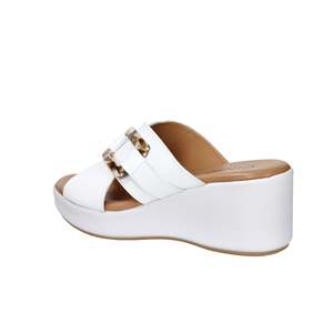 Cinzia Soft Pantoufles compensées pour femmes blanches TS61324 - Product Image 2