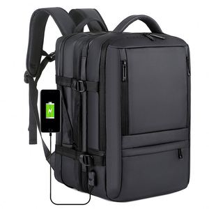 Custom Black Women Office <b>Work</b> Computer <b>Bag</b> Trolley Business Expandable Usb Charger Travel Laptop <b>Bags</b> Backpack for <b>Men</b> - Product Image 1