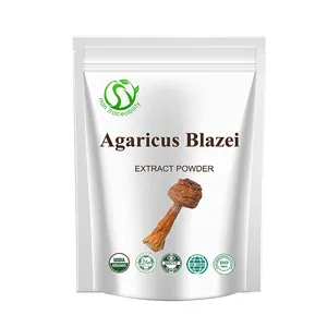 Factory Price 10% 30% 50% Polysaccharides 10:1 Bulk Ji Song Rong/Brazil Agaricus Mushroom/Agaricus Blazei Murrill Extract Powder