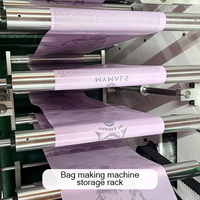 Machine automatique de fabrication de sacs à déjections canines pour la production de rouleaux de sacs à déchets pour animaux sans noyau