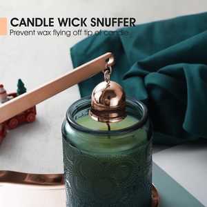 Custom Logo Brass Silver 2 in 1 Stainless Steel <b>Candle</b> Accessory Set With <b>Candle</b> <b>Wick</b> Trimmer <b>Candle</b> Snuffer for Wedding - Product Image 3